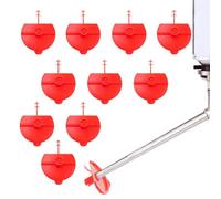 Flat Jet Nozzle Set - Sprayer Extension Tips | 10 Pieces Reusable | Adjustable Spray Attachment Tool Kit, Precision Cleaning Accessory Module for Bathroom, Ceiling, Door Frame, Ha