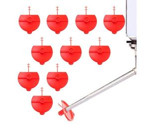 Flat Jet Nozzle Set - Sprayer Extension Tips | 10 Pieces Reusable | Adjustable Spray Attachment Tool Kit, Precision Cleaning Accessory Module for Bathroom, Ceiling, Door Frame, Ha