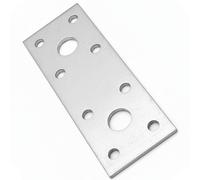 Flat Joining Plate LP1 100x35x2.5mm (Pack of: 2) Flat Bracket Heavy Duty Z275 Galvanised 2.5mm Structural Connector