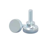 Flat Knurled Head Screw， Knurled Thumb Screws Hand Tighten Curtain Wall Lock, M3-M8, 2/5 Pcs(16mm,M4 (5Pcs))
