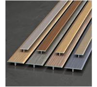 Flat Laminate Profile T Molding Trim, 1Pcs Flat Divider Strip, Length 900mm, for Door Threshold and Joining Flooring Gaps of Laminate Planks Tile(Gray Yellow,900mmx19.5mm)