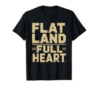 Flat Land Full Heart Great Plains Midwesterner Identity T-Shirt