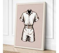 Flat Lay Fashion Set Canvas Wall Art Print 30x20 Inch (76 x 51 cm)
