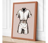 Flat Lay Fashion Set Canvas Wall Art Print 36x24 Inch (91 x 61 cm)