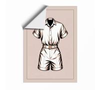 Flat Lay Fashion Set Minimalist Unframed Wall Art Print A3 (42×29.7cm), Wall Decor for Living Room, Bedroom, Office & Home, Art Gift