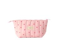 Flat Lay London Marshmallow Essential Makeup Pouch - Sweet Pink Hearts