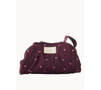 Flat Lay London Parachute Drawstring Flat Lay Makeup Bag - Burgundy Hearts LOOKFANTASTIC EXCLUSIVE