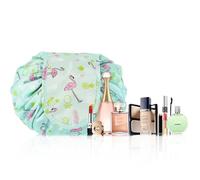 Flat Lay Makeup Bag - Makeup Bag, Holiday Essentials for Women, Travel Essentials, Make Up Organiser, Make Up Organiser Bag, Large Capacity Drawstring Storage Bag Foldable Cosmetic Bag Retractable