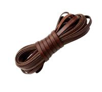 Flat Leather String Cord， Genuine Leather Cord 5 Meters Multiple Sizes For DIY Jewelry Making(8mm)