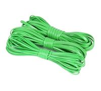 Flat Leather String Cord， PU Leather String Rope 5 meters Multicolor 2mm 3mm 4mm For DIY Crafts(Green,3mm)