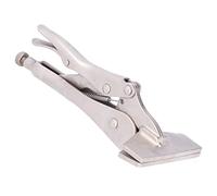 Flat Locking Pliers, Locking Pliers Sheet Metal Tool Steel Adjustable Flat Head Vise Locking Grip Pliers for Connecting Welding Parts (8in)