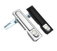 Flat Locks, Handle Lock Plane Industrial Information Communication Network Cabinet Test Equipment Outdoor 1Pcs(Black)