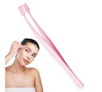 Flat Lower Eyelash Tweezers, Mandrel Eyebrow Tweezers, Compact Eyelash Applicator, Easy And Safety To Use, Can Use It Long Time Not Easy To Break 11.9cm For Women