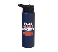 Flat Mars in Space Flat Mars Society Stainless Steel Insulated Water Bottle