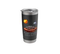 Flat Mars Society Funny Earth Universe Sci Fi Space Science Stainless Steel Insulated Tumbler