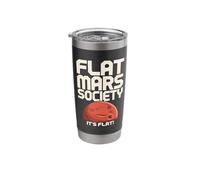 Flat Mars Society Funny Sarcastic Science Planet Stainless Steel Insulated Tumbler