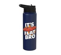 Flat Mars Society Funny Sarcastic Science Planet Stainless Steel Insulated Water Bottle