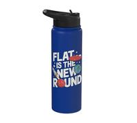 Flat Mars Society Funny Sarcastic Science Planet Stainless Steel Insulated Water Bottle