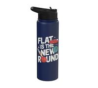 Flat Mars Society Funny Sarcastic Science Planet Stainless Steel Insulated Water Bottle