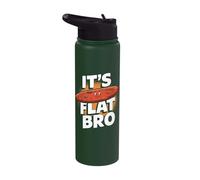Flat Mars Society Funny Sarcastic Science Planet Stainless Steel Insulated Water Bottle