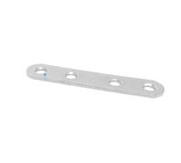 Flat Mending Plates 12 Pcs Flat Bracket Angle Code Straight Piece Shelf Bracket Silver Stainless Steel Metal Bracket Flat Angle Fixings