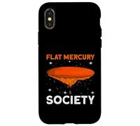 Flat Mercury Society - Mercury Planet Space Astronomy Case for iPhone X/XS