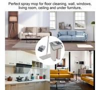 Flat Mop Bucket Set Squeeze Dry Microfiber With 4 Pads