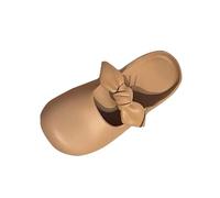 Flat Mule Sandals Womens UK Sale Closed Toe Bowknot Sandal Summer Clogs Round Toe Backless Slip on Slippers Walking Hiking Shoes Fashion Orthotic Slides Bathroom Slipper for Everyday Casual Wear