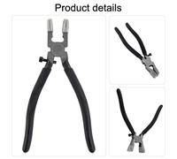 Flat Nose Draw Tong Pliers for Jewelry Making - Adjustable Wire Drawing Pliers, High-Carbon Steel, 21.5 cm Long Reach, Ergonomic Grip - Compatible with Fine(Black)