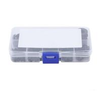 Flat nylon rubber O ring gasket 500 pcs set for electrical connections and hose sealing with assorted M2 to M10 sizes and plastic storage box