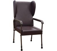 Aidapt Chesterfield Orthopaedic High-Back Chair - Adjustable Leg & Back - Easy Wipe Clean - Cream