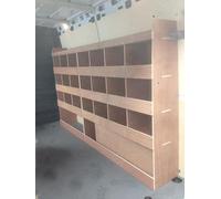 Flat Packed Van Shelving Racking to fit MAN TGE MWB L2 Plywood System Tool Storage Unit Off Side UK