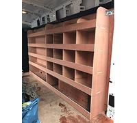 Flat Packed Van Shelving Racking to fit Peugeot Boxer LWB L2 Plywood System Tool Storage Unit OS