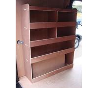 Flat Packed Van Shelving Racking to fit Peugeot Boxer MWB L2 Plywood System Tool Storage Unit NS