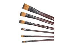 Flat Paint Brush Set, Face Paint Brushes, Oil Paint Brushes- Professional and Versatile Brushes for Artists, Crafters, and Painters - Durable, Smooth, and Precision Painting