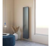 Flat Panel Radiator 1800x408mm Vertical Design Double Tall Upright Anthracite Central Heating Rad UK