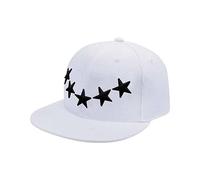 Flat Peak Snapback Baseball Cap,Hip Hop Style Cap, Rapper Style Cap Snapback Hat Adjustable Size (Style 10)