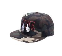 Flat Peak Snapback Baseball Cap,Hip Hop Style Cap, Rapper Style Cap Snapback Hat Adjustable Size (Style 19)