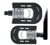 Flat Pedals, Road Cycling Pedals, Non-Slip Lightweight Design 0.55 inches, Reflective Safety Strips, Replacement for Urban Commute, E-Bike, Riding Experience, Folding Pedal