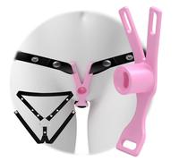 Flat Penis Cage with Adjustable Waistband, Practical Flat Inverted Chastity Devices for Male Cross-Dressing -UKGA04Z (Pink-Short, B:Same and Cheaper)