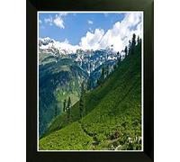 Flat Picture Frame Black Photo Frame Poster Frame Wood Frame Glass 80 x 60cm