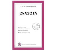 Flat Pink Poster Frame 28x22'' Lightweight Vertical & Horizontal Shatter-Proof Acrylic HD Clear Front Wall Hanging Picture Frame