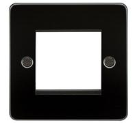 Flat Plate 2G Modular faceplate - Gunmetal