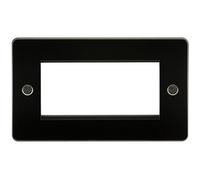 Flat Plate 4G Modular faceplate - Gunmetal