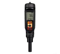 Flat Plate PH Tester with Thermometer, Digital LCD Display for Dough Soil Skin Fruit Meat Culture Dish Water Quality, Quick Measurement Accurate Testing Meter