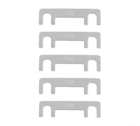 Flat Plate Type Car Fuse 32V 30A-100A, Silver Battery Fuses for Auto Electronics, Over-Current and Short-Circuit Protection, 5 Pack(60A)