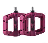 Flat Platform Pedals Nylon Wide for surface for Gravel Flat Platform | Sturdy nylon fiber, stainless steel pins, secure grip, 12.4x10.9cm size, mountain biking