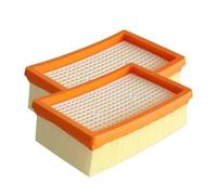 Flat-Pleated Filter, Compatible For KARCHER MV4 / MV5 / MV6 / WD4 / WD5 / WD6, Wet And Dry Vacuum Cleaner Replacement Parts part(2 pcs)