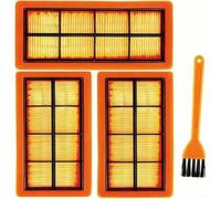 Flat Pleated Filter Kit Replacement For-Karcher AD2 for ad3 AD4 Vacuum | Cleaners,Plastic Construction, Fits AD2/AD3/AD4 Models, Includes Cleaning Brush, Efficient Dust Filtration