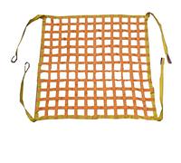 Flat Polyester Sling Netting Sturdy Load-Bearing Material Handling Belts, Building Construction Wharf Lifting Cargo Net(4 X 4M/Mesh 20cm/Load 3.5t)